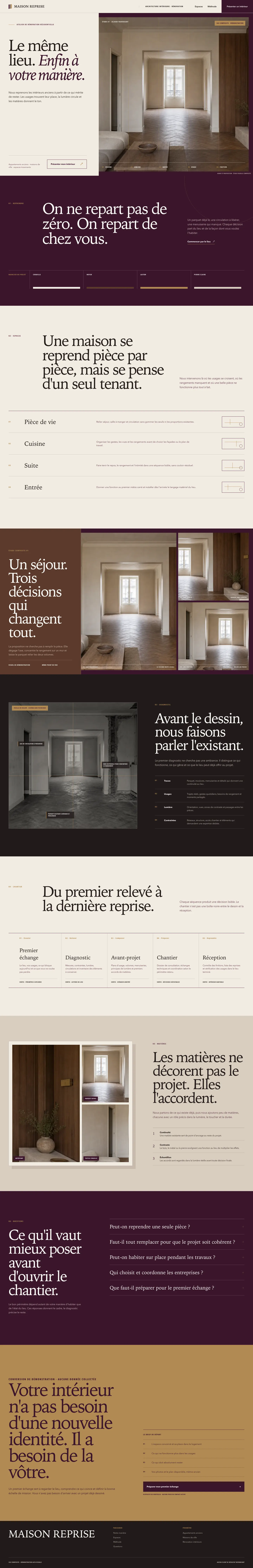 Concept Maison Reprise pour rénovation