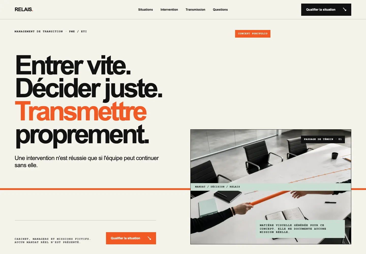 Concept RELAIS pour management de transition