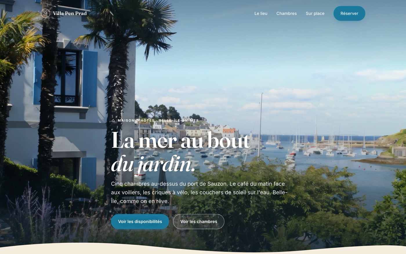 Direction proposée par Alta Visuals pour Villa Pen Prad