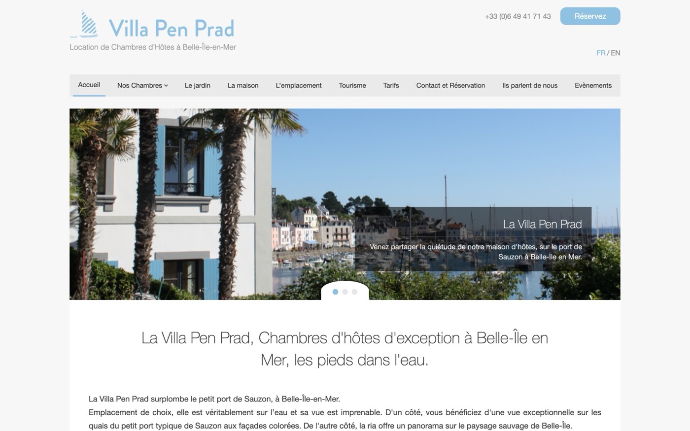 Site existant de Villa Pen Prad