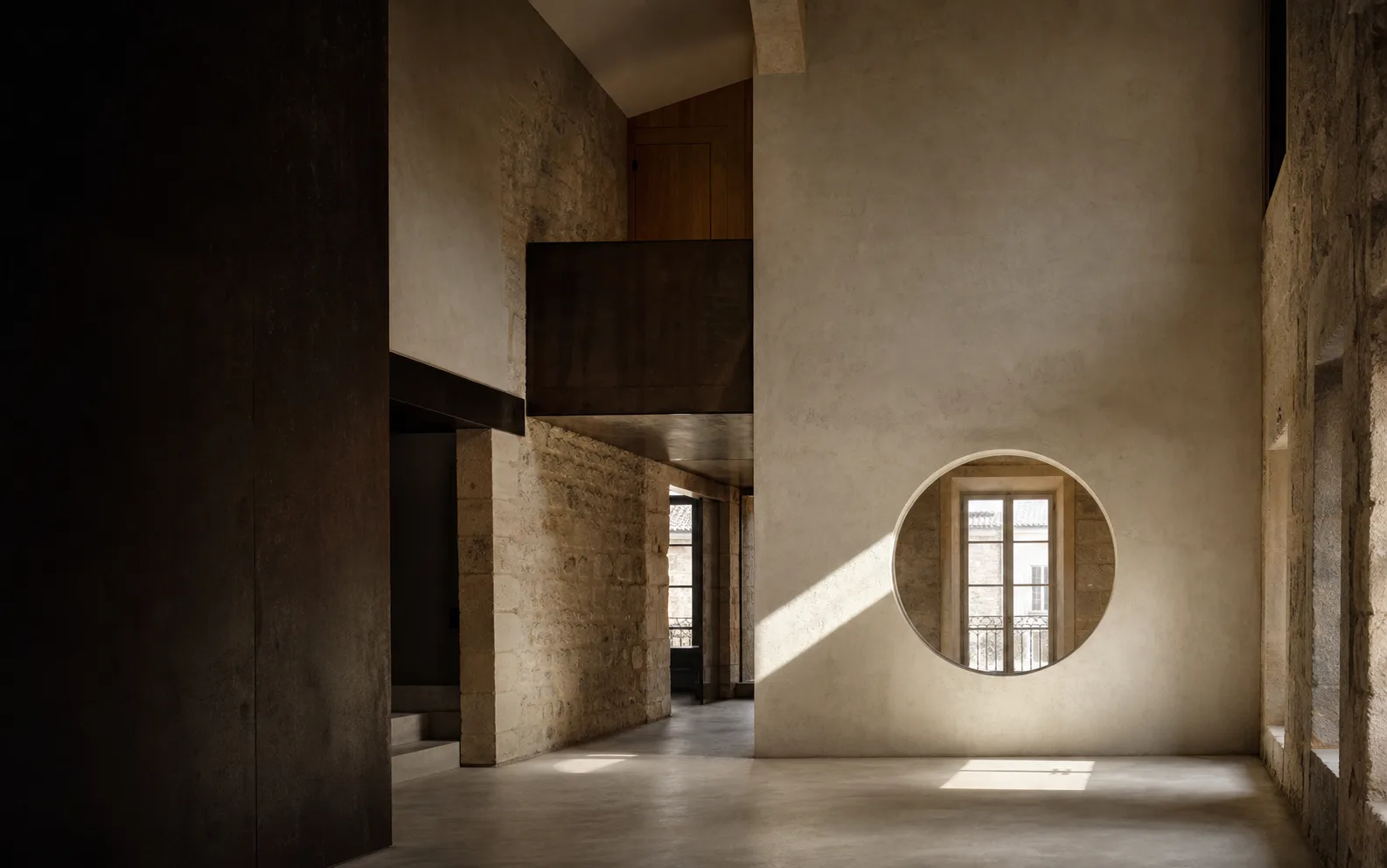 Image architecturale utilisée comme matière du concept COUPE ZÉRO